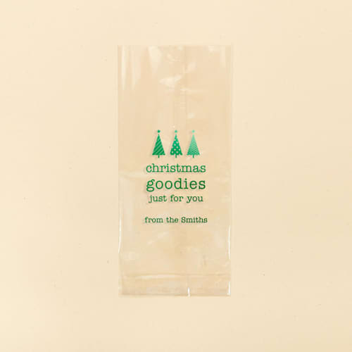 This is a clear wedding day of favors by ForYourParty called custom christmas favor bags, set of 50 in standard