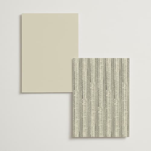 This is a birch menu cards with foil pressed by Shiny Penny Studio called deco spring florals printing on signature in standard