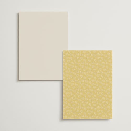This is a buttercup menu cards with foil pressed by Karidy Walker called storybook garden printing on signature in standard