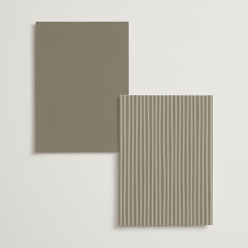 This is a linen menu cards with foil pressed by Pippa Shaw called silk printing on signature in 5x7
