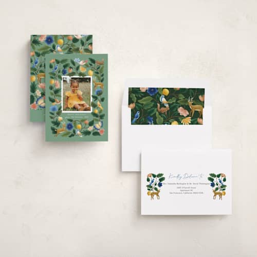 This is a forest met with standard by Elly called woodland printing on recycled smooth signature in standard