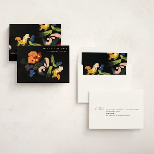 This is a noir met with standard by Caryn Owen called abstract floral printing on signature in standard