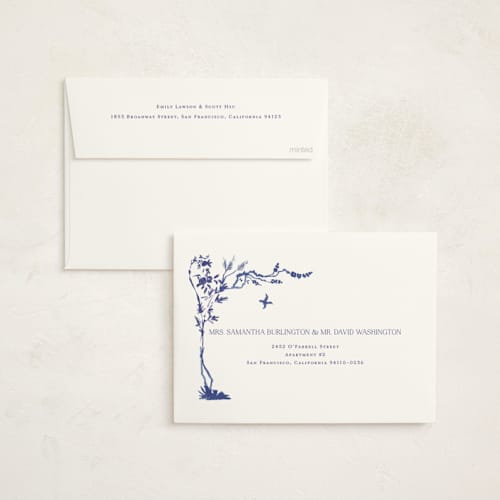This is a cobalt met with standard by Lucrecia Caporale called three friends of winter printing on signature in standard