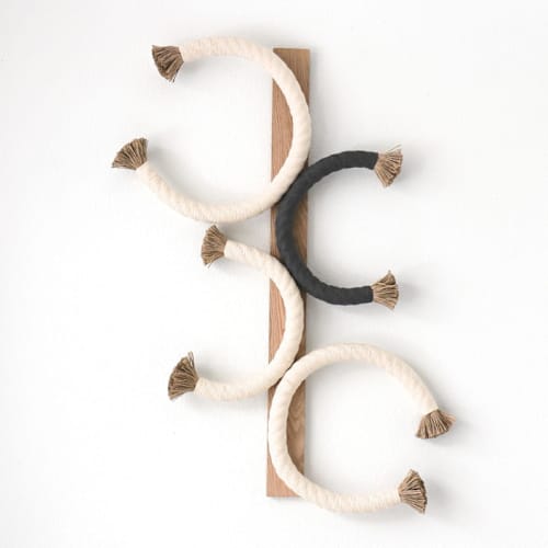 This is a multicolor sculpture art by Bharti Trivedi called the arcade rope sculpture in standard