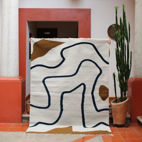 This is a multicolor rugs by Matiz called hierve el agua rug 5'x7' in standard
