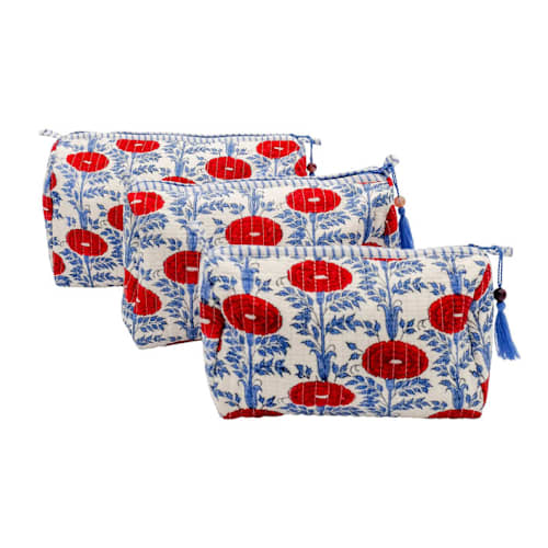 This is a red back to school supplies by Inner Child called araminta toiletry bag - set of 3 in standard