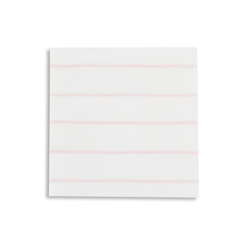 This is a pink decorative paper napkins by Jollity and Co called blush frenchie stripes petite napkins in standard