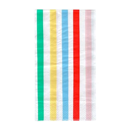 This is a multicolor decorative paper napkins by Jollity and Co called off to the fair guest napkins - pack of 16 in standard