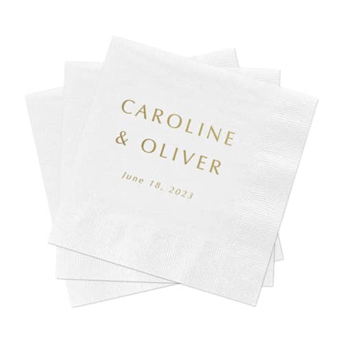 This is a multicolorassorted-colors decorative paper napkins by Studio Lavender called modern wedding cocktail napkins, pack of 200 in standard