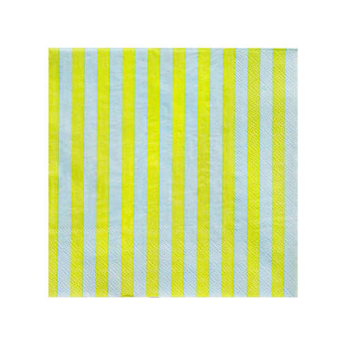 This is a green decorative paper napkins by Jollity and Co called rockin' robin large napkins - set of 16 in standard