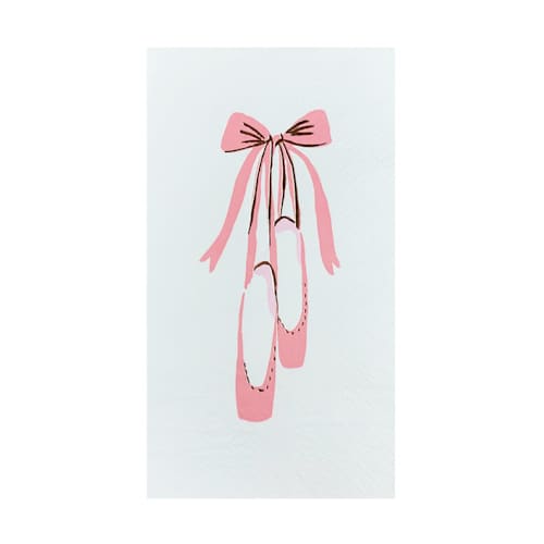 This is a white decorative paper napkins by Jollity and Co called pirouette guest napkins - pack of 16 in standard
