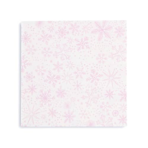 This is a pink decorative paper napkins by Jollity and Co called frosted large napkins - set of 16 in standard