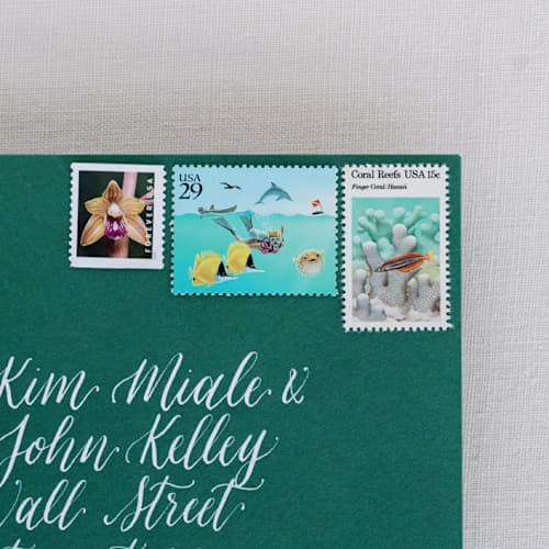 This is a multicolorassorted-colors stamps by Little Postage House called ocean reef postage collection in standard