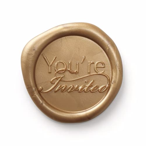 This is a multicolorassorted-colors wax seals by Papel Custom Design called you're invited wax seal - set of 25 - choice of color in standard