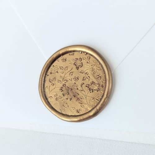 This is a multicolor wax seals by Inkspiringletters called delicate lace- customizable color- set of 25 hand-crafted wax seals in standard