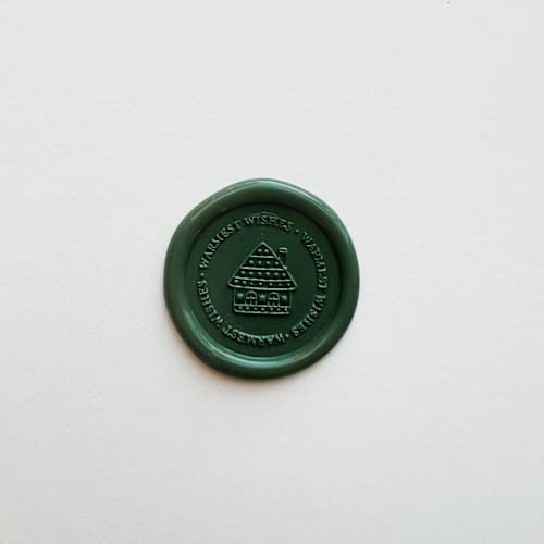 This is a multicolorassorted-colors wax seals by Eva Tadros called warmest wishes home wax seal - pack of 10 in standard