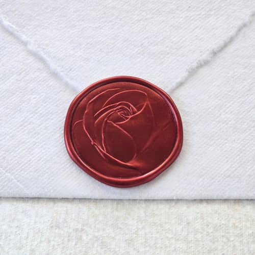 This is a multicolor wax seals by Inkspiringletters called rosa moondance- customizable color- set of 25 hand-crafted wax seals in standard