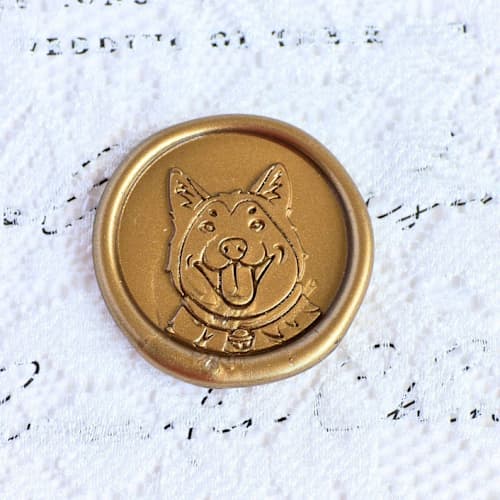 This is a multicolor wax seals by Inkspiringletters called husky- customizable color- set of 25 hand-crafted wax seals in standard