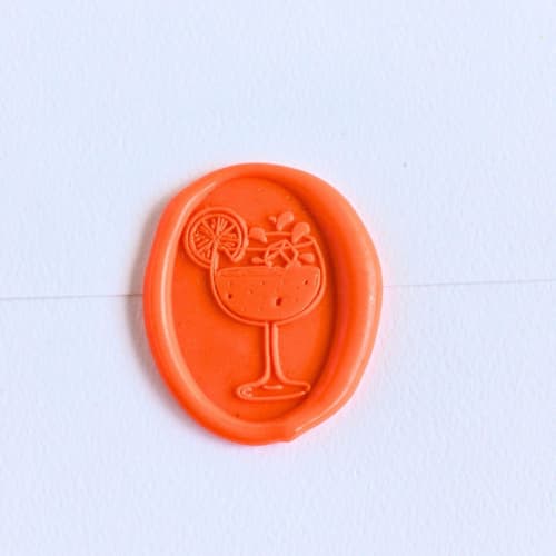 This is a multicolor wax seals by Inkspiringletters called spritz- customizable color- set of 25 hand-crafted wax seals in standard