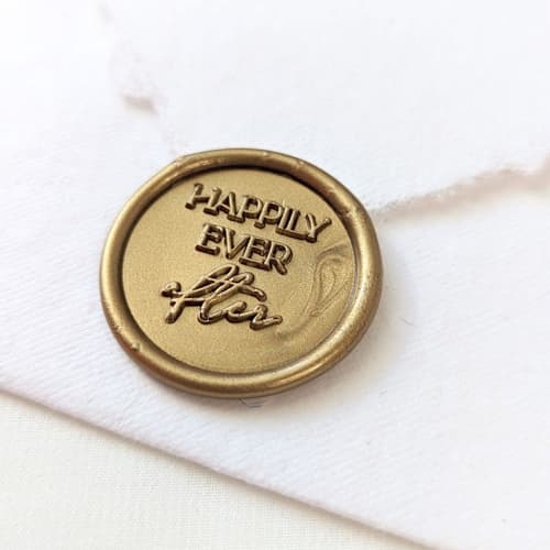 This is a multicolor wax seals by Inkspiringletters called happily ever after- customizable color- set of 25 hand-crafted wax seals in standard