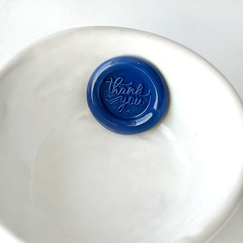 This is a multicolorassorted-colors wax seals by Abby Choi called thank you small wax seal, pack of 10, customizable color in standard