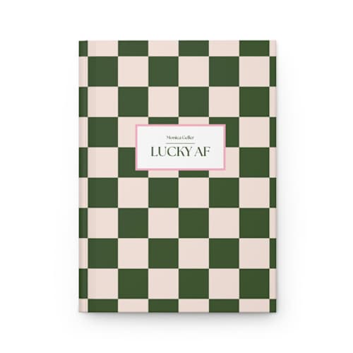 This is a multicolorassorted-colors journals by X Femme d Affaires called lucky af personalized journal in standard