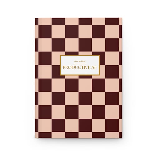 This is a multicolorassorted-colors journals by X Femme d Affaires called productive af personalized journal in standard