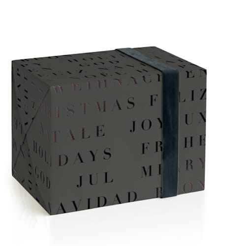 This is a coal wrapping paper by lulu and isabelle called international greetings in standard