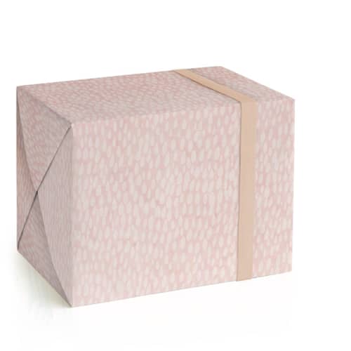 This is a blush wrapping paper by Marabou Design called roseate in standard