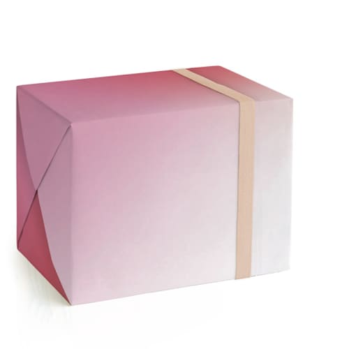 This is a strawberry wrapping paper by Sarah Lenger called blend in standard