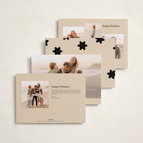 This is a coal holiday photo cards with standard by Pixel and Hank called edit printing on signature in grand