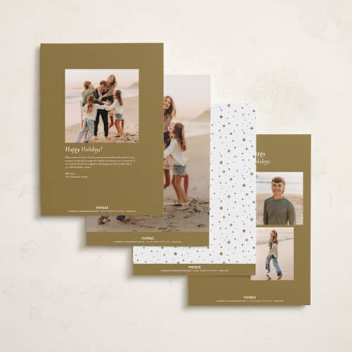 This is a eggnog holiday photo cards with standard by Erica Krystek called bountiful joy printing on recycled smooth signature in grand