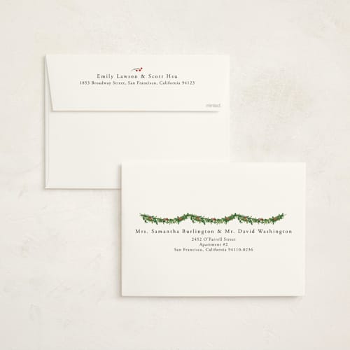 This is a midnight holiday photo cards with standard by Susan Moyal called from our home to yours printing on signature in grand