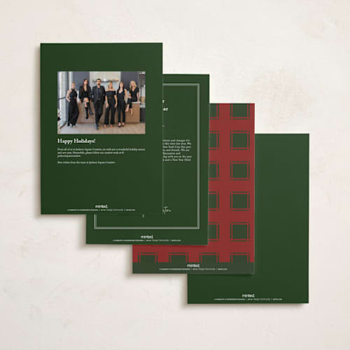 This is a marble holiday photo cards with standard by Sumak Studio called holiday marble printing on signature in grand