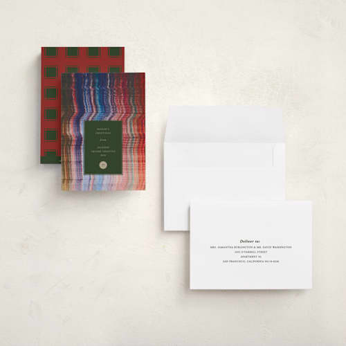 This is a marble holiday photo cards with standard by Sumak Studio called holiday marble printing on signature in grand