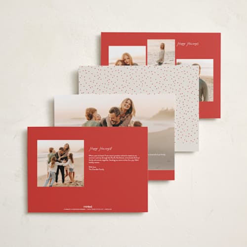 This is a candied apple holiday photo cards with standard by Erica Krystek called new holiday home printing on signature in grand