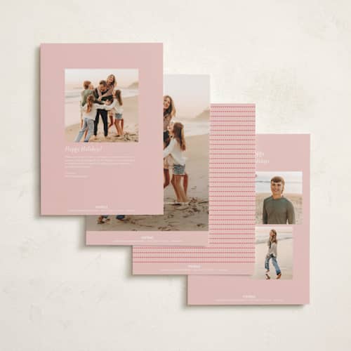 This is a rose holiday photo cards with standard by Karidy Walker called artisanal frame printing on signature in grand