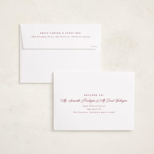 This is a stocking holiday photo cards with standard by Olivia Raufman called charming stripe printing on recycled smooth signature in grand