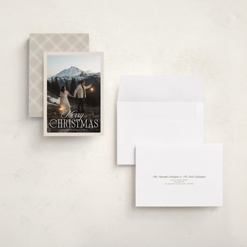 This is a latte holiday photo cards with standard by Nicole Walsh called icon printing on signature in grand