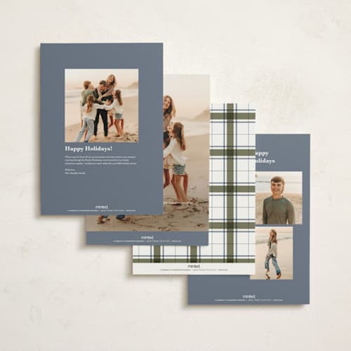 This is a frost holiday photo cards with standard by Kate Ahn called simple sprig printing on signature in grand