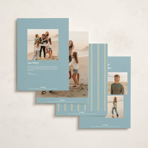 This is a halo holiday photo cards with standard by Creo Study called christmas polka printing on signature in grand
