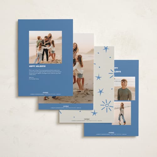 This is a sea holiday photo cards with standard by Inkblot Design called paper scraps printing on signature in grand
