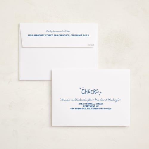 This is a sea holiday photo cards with standard by Inkblot Design called paper scraps printing on signature in grand