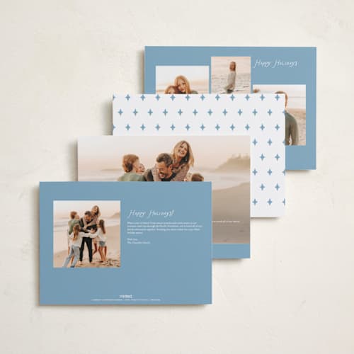 This is a frost holiday photo cards with standard by Deynaaz Daraei called fregona printing on signature in grand