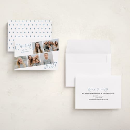 This is a frost holiday photo cards with standard by Deynaaz Daraei called fregona printing on signature in grand