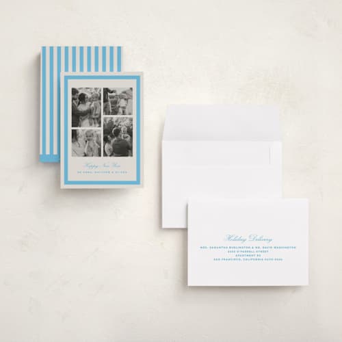 This is a ice holiday photo cards with standard by Kristie Kern called trace printing on signature in grand
