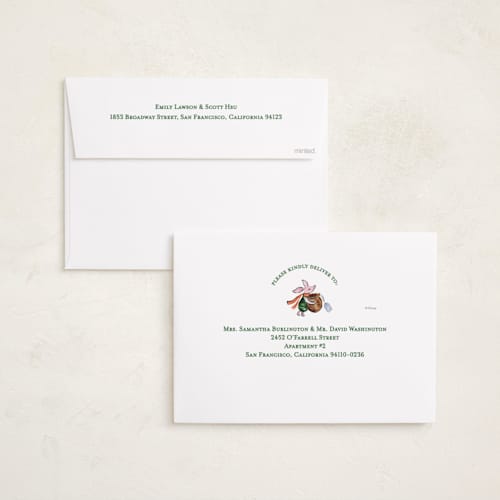 This is a christopher robin holiday photo cards with standard by Sarah Knight called hundred aker wreath printing on recycled smooth signature in grand