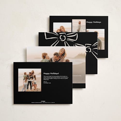 This is a ink holiday photo cards with standard by Phrosné Barwood called chappies printing on signature in grand