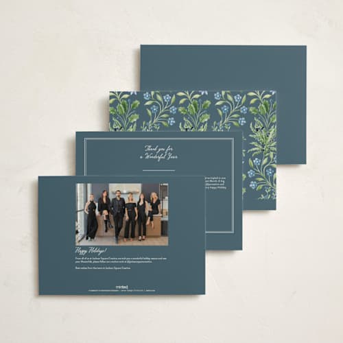 This is a frost holiday photo cards with standard by Sarah Knight called sophia printing on signature in grand