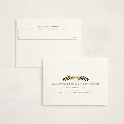 This is a halo holiday photo cards with standard by Jenna Holcomb called surround printing on signature in grand